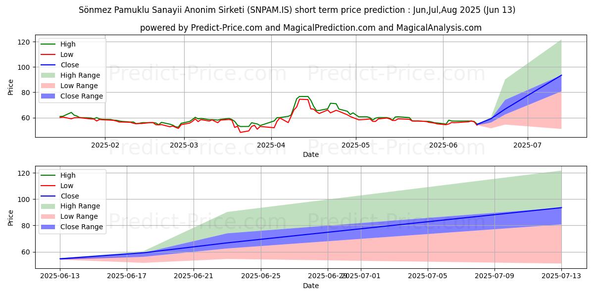 Maksimi- ja minimihinnan ennuste lyhyellä aikavälillä SONMEZ PAMUKLU:lle