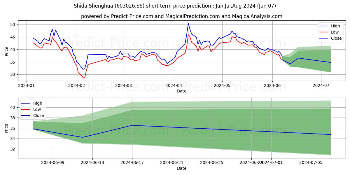 SHANDONG SHIDA SHENGHUA CHEMICA stock short term price prediction: May,Jun,Jul 2024|603026.SS: 48.46
