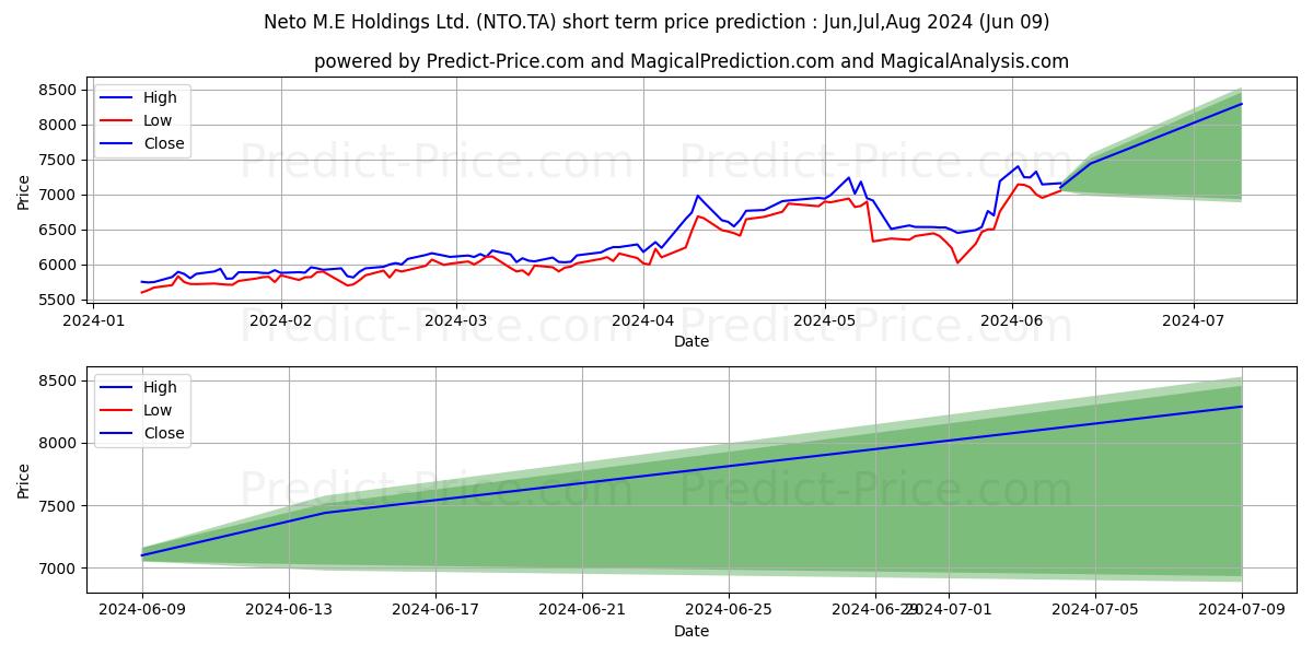 NETO M.E HOLDINGS stock short term price prediction: May,Jun,Jul 2024|NTO.TA: 9,003.7779783248897729208692908287048