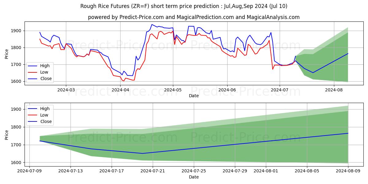 Rough Rice Futures short term price prediction: Jul,Aug,Sep 2024|ZR=F: 2,710.94$